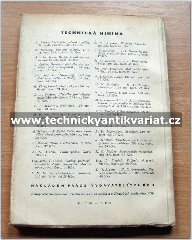Soustružník Revolverář - E. O. Peškov (1952)