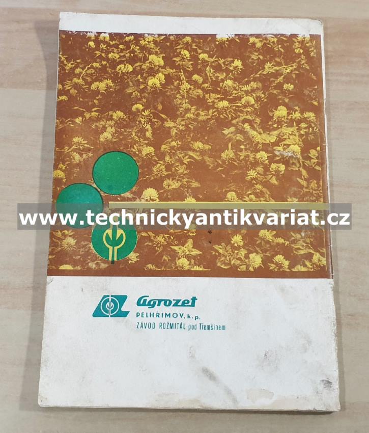 Shrnovač píce SB 4H - návod k obsluze, katalog dílů (1988)