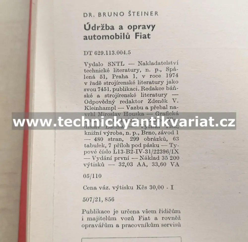 Fiat 500 600 600D 850 124 124S 125P 128 - údržba a opravy (1974)