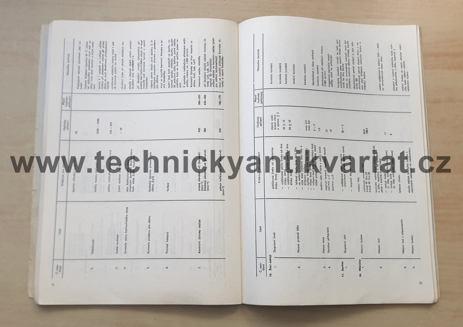 Fortschritt - sklízecí mlátička E516 - návod k obsluze