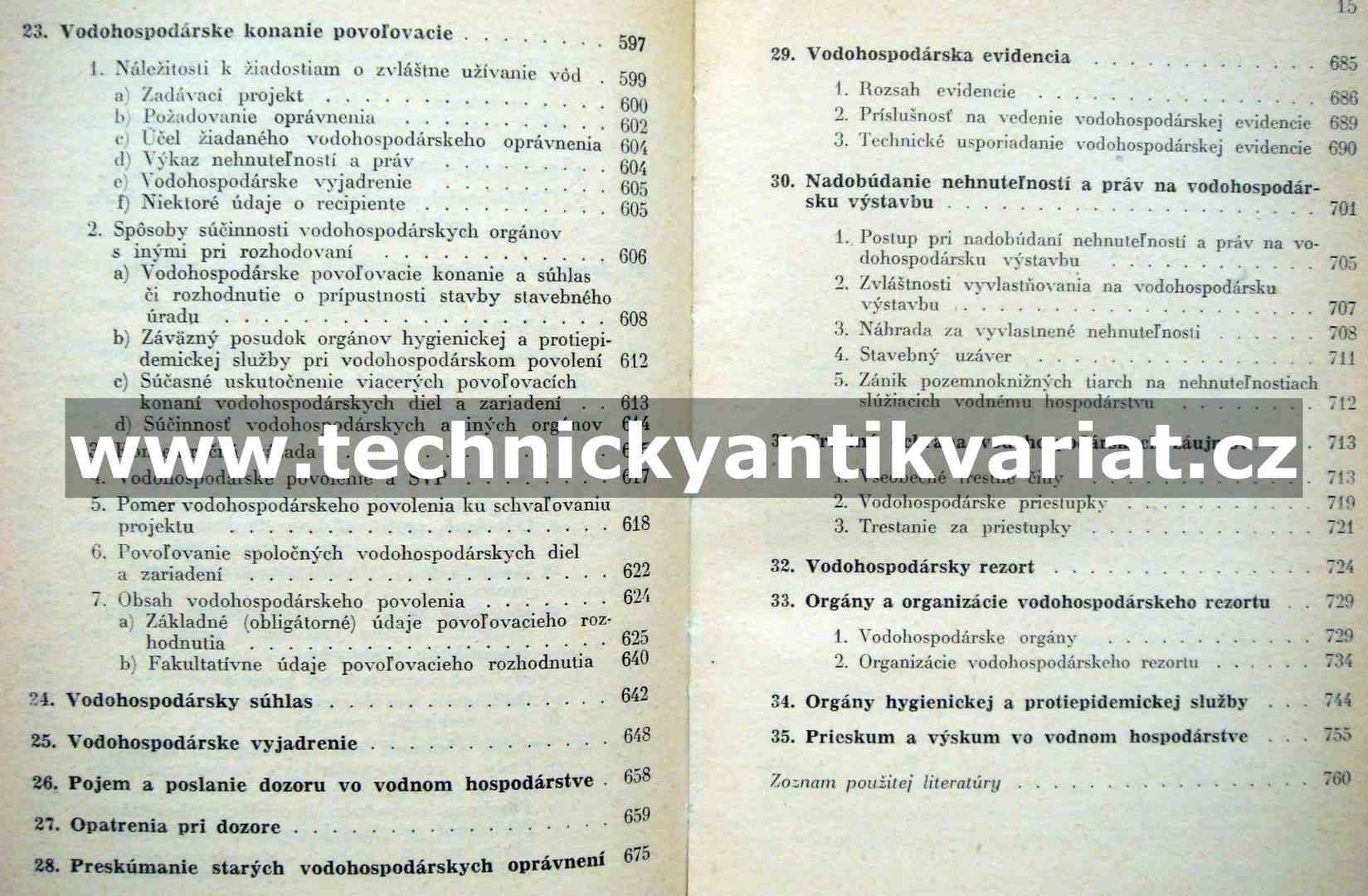 Vodohospodárska priručka - Horenc, Ratica (1962)