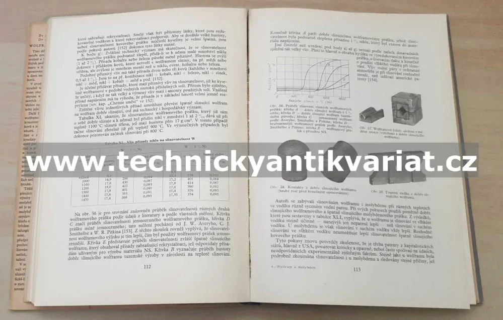 Wolfram a molybden - Curt Agte, Jiří Vacek (1954)