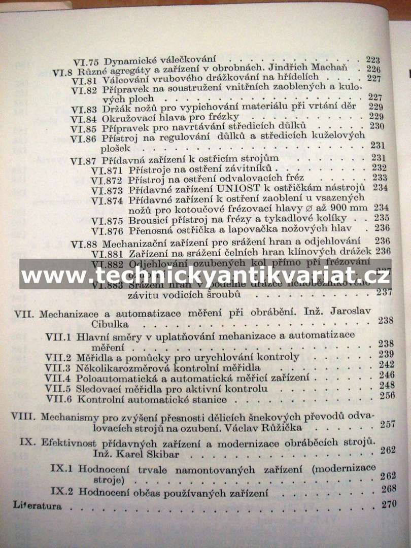 Přídavná zařízení obráběcích strojů - Karel Skibar (1966)