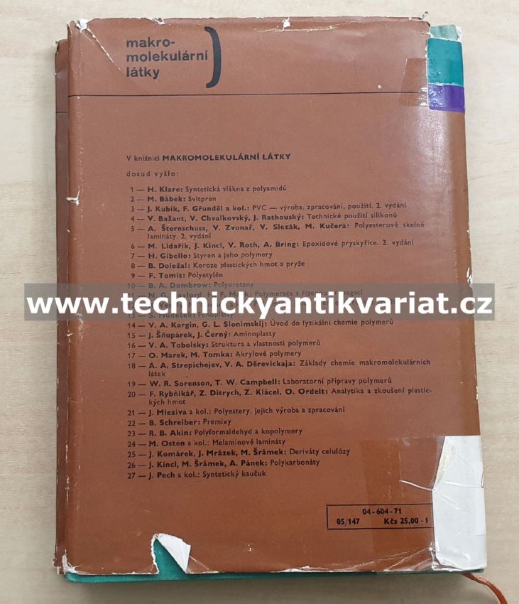 Silikonový kaučuk - Miroslav Schatz (1971)