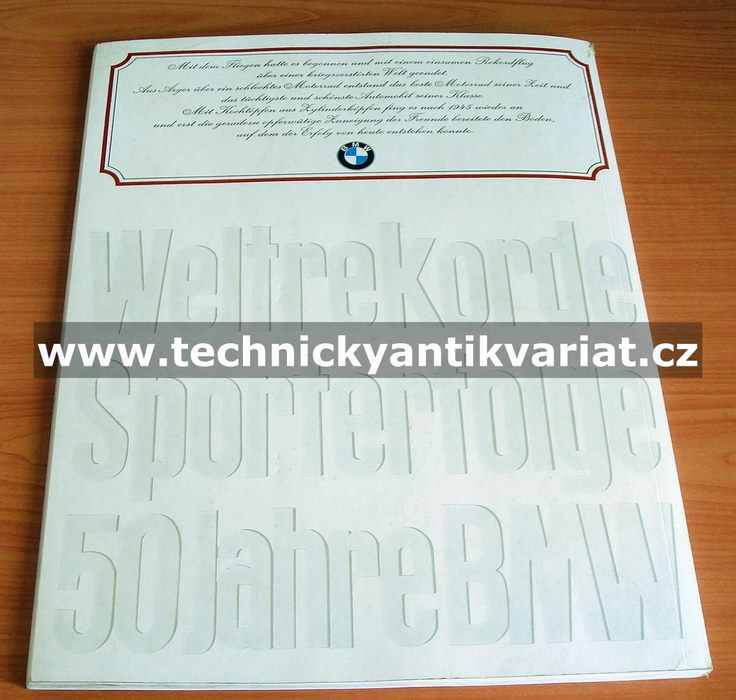 Weltrekorde Sporterfolge 50 jahre BMW