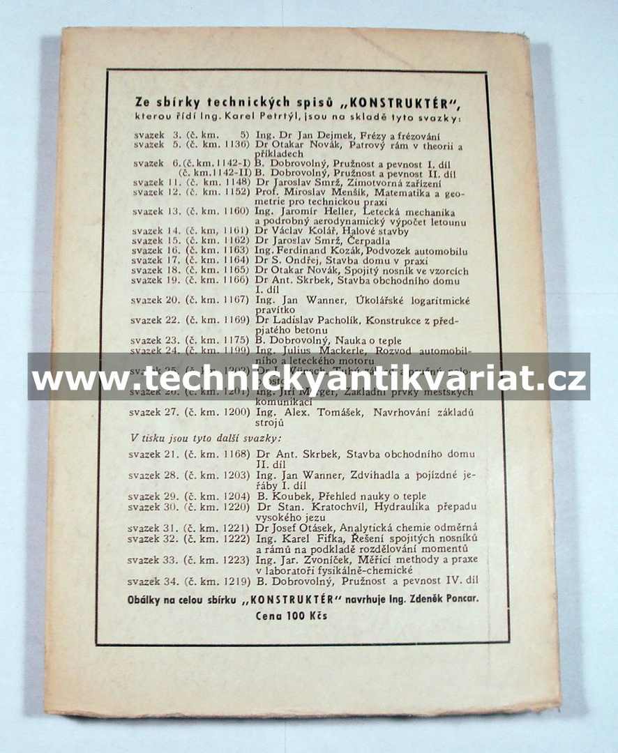 Návrhy základů strojů - Alex. Tomášek (1947)