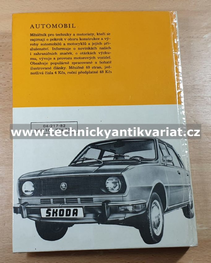 Škoda 105S, 105L, 105GL, 120, 120L, 120LS, 120GLS - Údržba a opravy automobilů (1982)