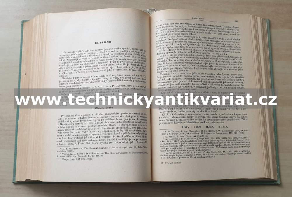 Vybrané metody anorganické analysy - Hillebrand, Lundell, Bright, Hoffman (1958)