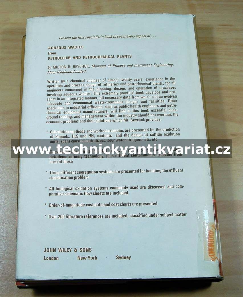 Aqueous Wastes from Petroleum and Petrochemical Plants