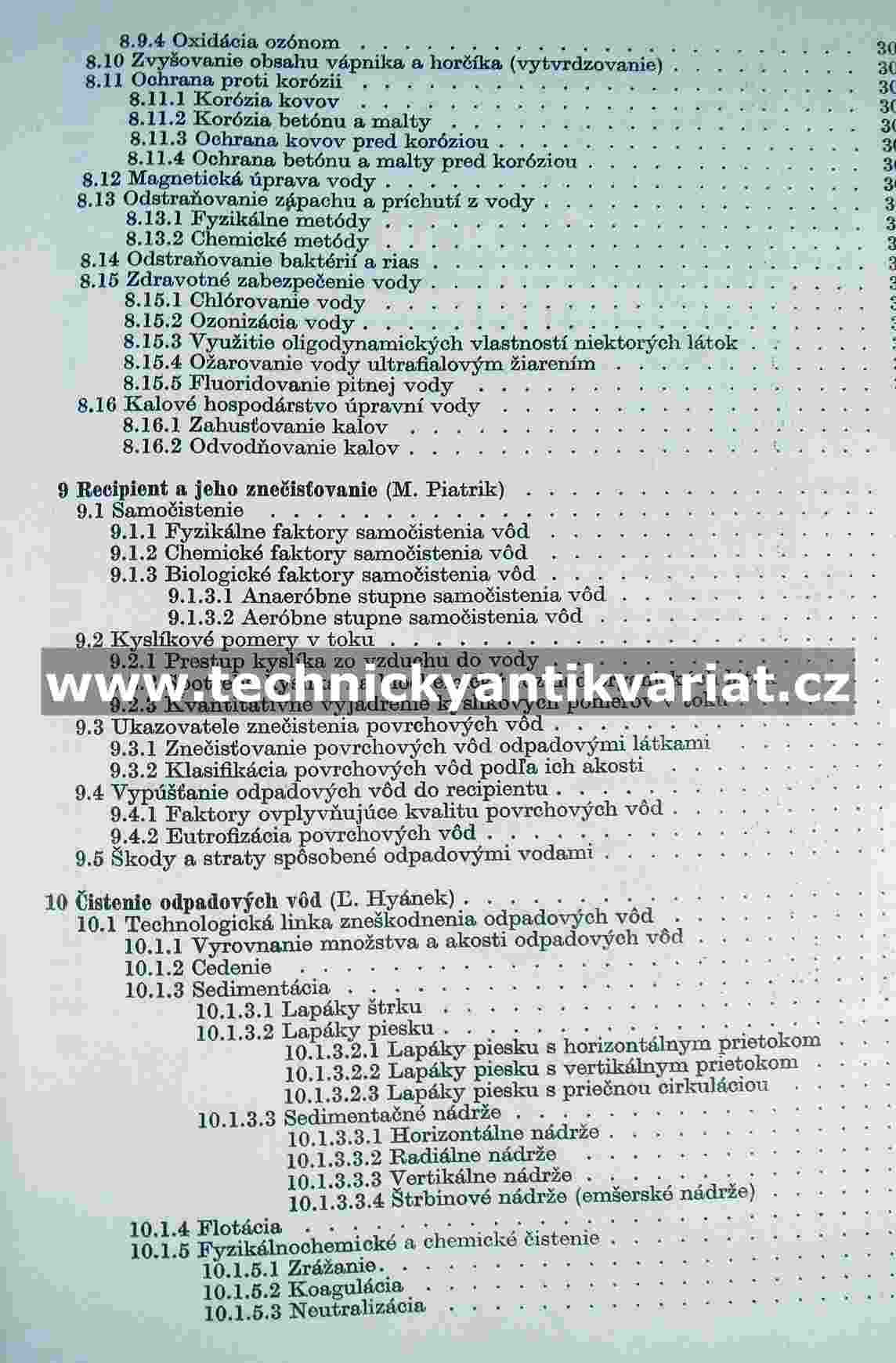 Získavanie úprava čistenie a ochrana vod - Martoň, Tolgyessy, Hyanek, Piatrik (1984)