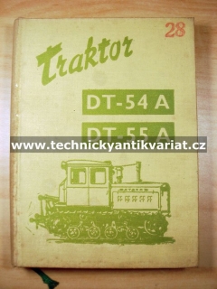 Traktor DT54A, DT55A - technické údaje a seznam náhradních dílů