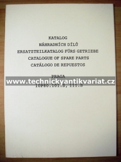 Praga 10P80.101.S, 111.S - katalog náhradních dílů (1992)