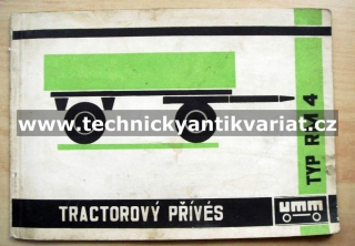 Tractorový přívés RM4 - předpisy a seznam náhradních dílů 
