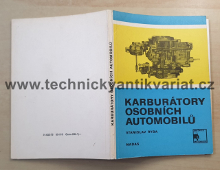 Karburátory osobních automobilů - Stanislav Ryba (1975)
