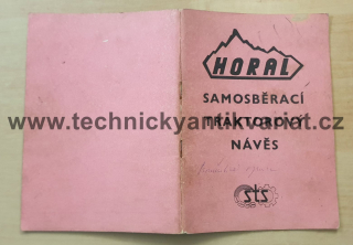 Horal - samosběrací traktorový návěs