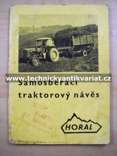 Horal - samosběrací traktorový návěs
