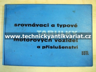 Srovnávací a typové tabulky motorových vozidel a příslušenství (1960)