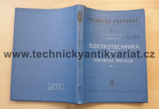 Elektrotechnika XV. Elektrické přístroje II. - Bauer, List (1965)