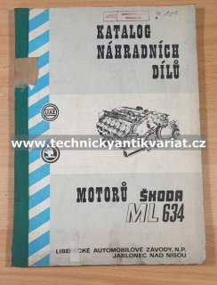 Škoda ML634 - katalog náhradních dílů (1973)