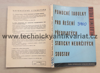 Pomocné tabulky pro řešení předpjatých staticky neurčitých soustav - Vladimír Vojta (1962)