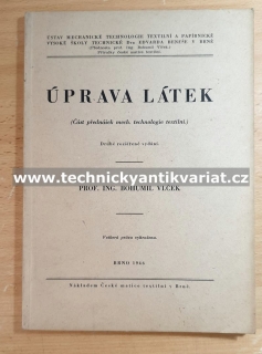 Úprava látek - Bohumil Vlček (1946)