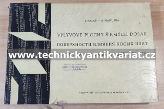 Vplyvové plochy šikmých dosák - Baláš, Hanuška (1964)