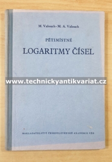 Pětimístné logaritmy čísel - Valouch, (1953)