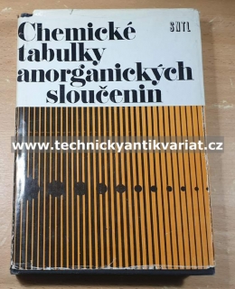 Chemické tabulky anorganických sloučenin - Březina, Mollin, Pastorek, Šindelář (1986)