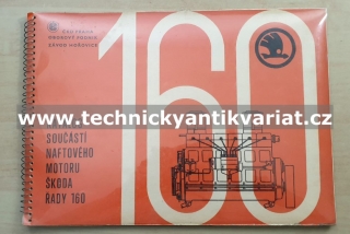 Škoda 160 naftový motor - katalog součástí