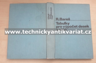 Tabulky pro výpočet desek a stěn - Richard Bareš (1979)