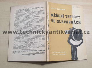 Měření teploty ve slévárnách - Václav Oliverius (1955)