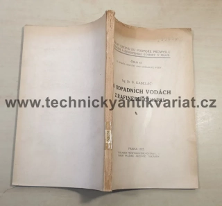 O odpadních vodách z rafinérie cukru - B. Kabeláč (1925)