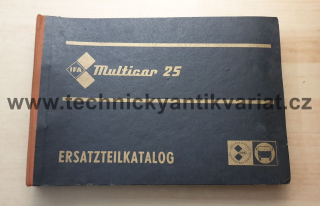 Multicar 25 - katalog náhradních dílů (1984)