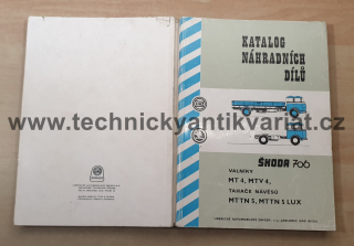 Škoda 706 MT4, MTV4, MTTN5, MTTN 5 LUX - katalog náhradních dílů (1978)