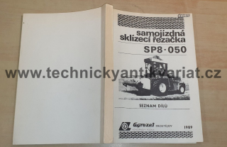SP8-050 Samojízdná sklízecí řezačka - seznam dílů (1989)