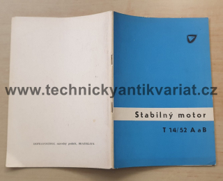 Stabilný motor T14/52 A a B - zoznam náhradných dielov (1965)