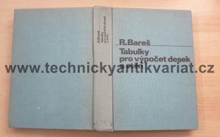 Tabulky pro výpočet desek a stěn - Richard Bareš (1979)