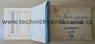 FSO Warszawa 223, 223 kombi - Katalog náhradních dílů (1970)