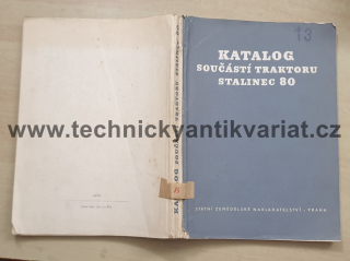 Traktor Stalinec 80 - Katalog součástí traktoru (1958)
