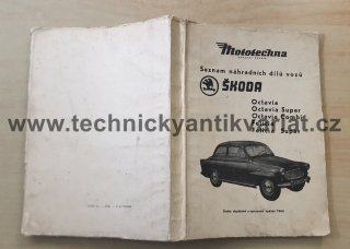 Škoda Octavia, Felicia - seznam náhradních dílů (1965)