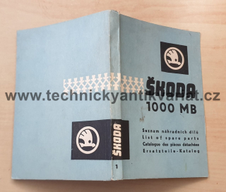 Škoda 1000 MB - seznam náhradních dílů (1964)