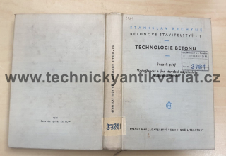 Technologie betonu V. vodotěsnost - S. Běchyně (1961)