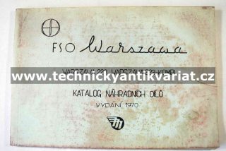 FSO Warszawa 223, 223 kombi - Katalog náhradních dílů (1970)