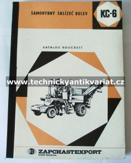 Samohybný sklízeč bulev KC 6 - katalog součástí (1977)