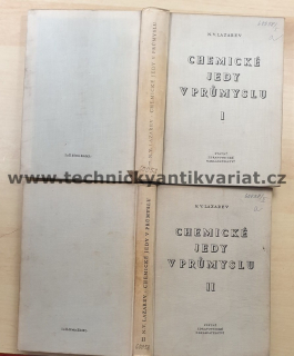 Chemické jedy v průmyslu I.,II. - N. V. Lazarev (1959)